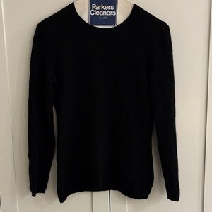 Lord & Taylor Black Crew Neck Sweater